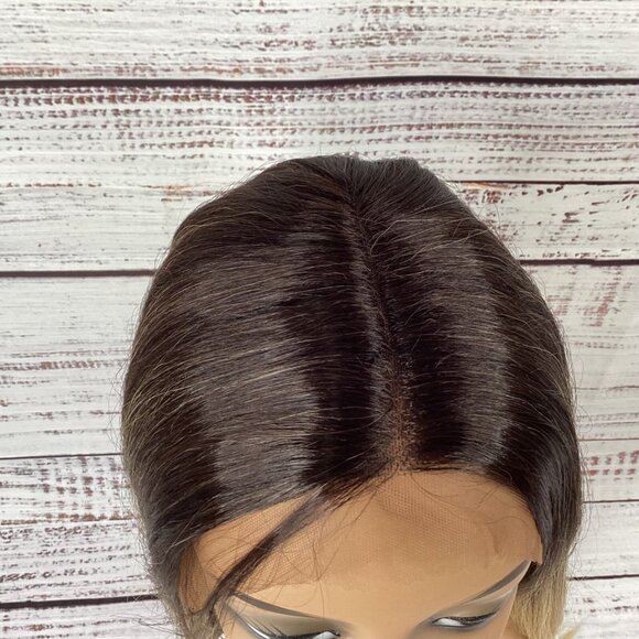 Judy #TT4/Blonde Extra Long Stright Lace Front Part Wig New Heat Safe Synthetic - Picture 5 of 7